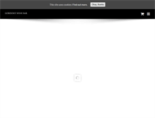 Tablet Screenshot of gordonswinebar.com